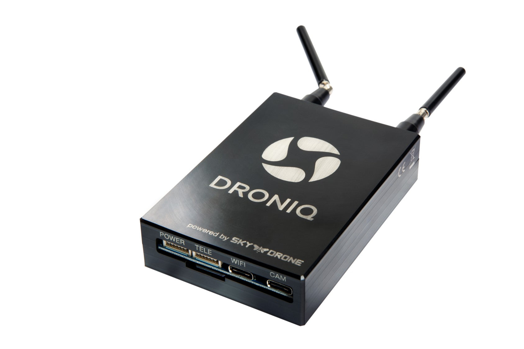 Droniq HOD4stream, Drohnen-Datenmodul mit Command & Control und Payload Funktionalität inkl. HD-Kamera für BVLOS Flüge in Deutschland. Die Daten werden via Mobilfunk/ LTE übertragen. Die Nutzung der Hardware ist zum ausschließlichen Gebrauch innerhalb Deutschlands bestimmt.