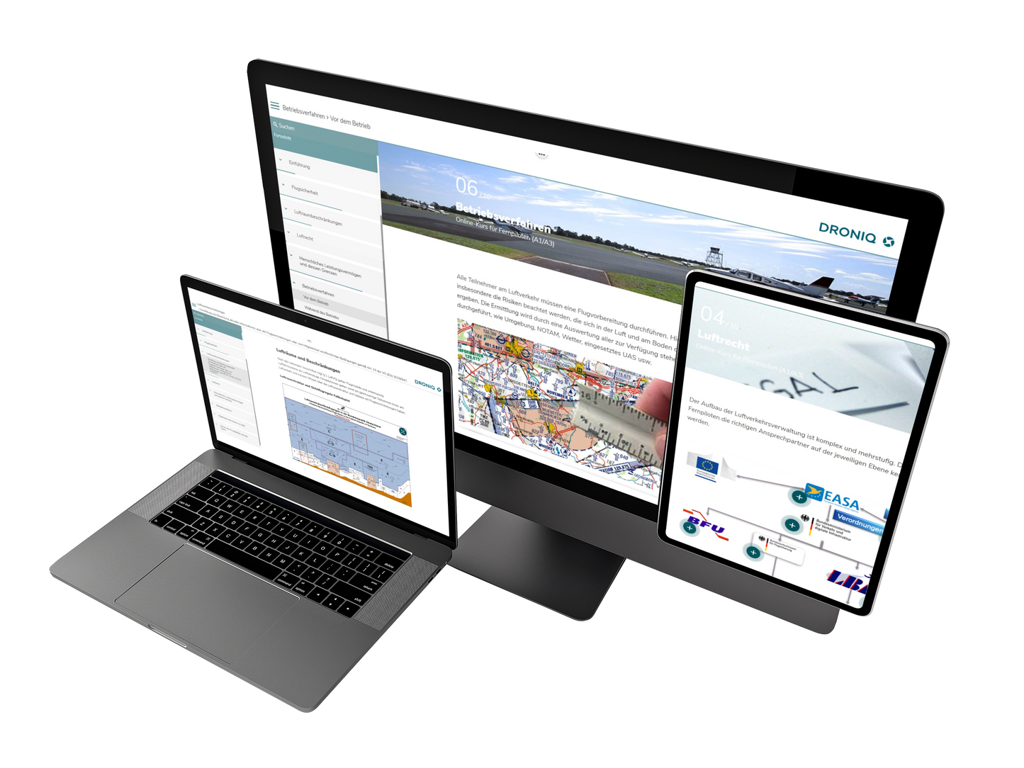 ONLINE-SCHULUNG FÜR FERNPILOTEN A1/A3 E-Learning zum Erwerb des EU-Kompetenznachweises für die offene Betriebskategorie – Unterkategorien A1 und A3